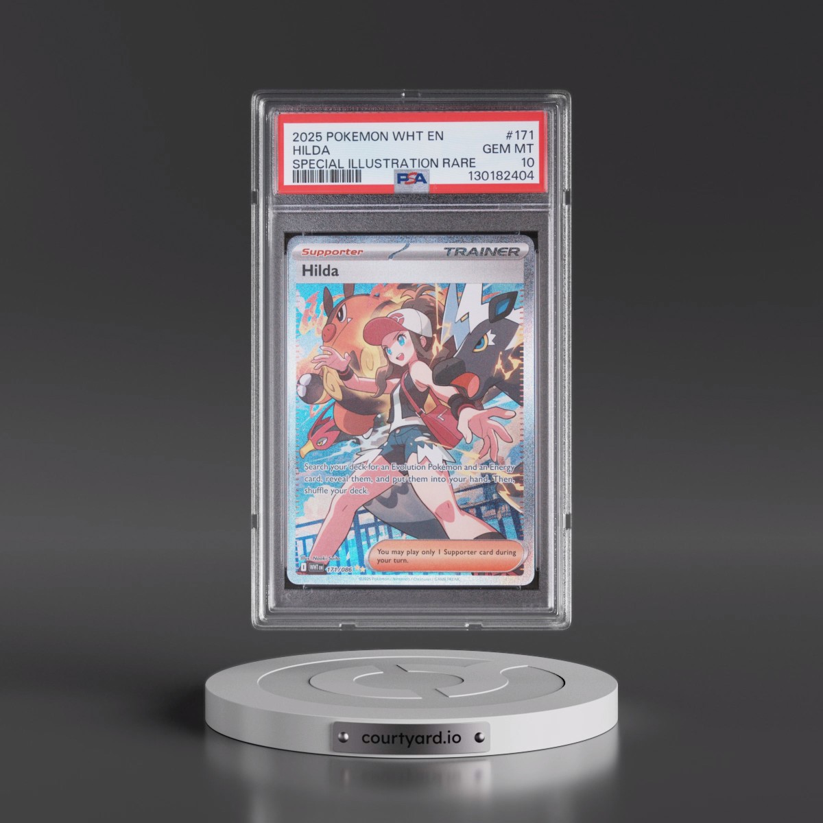 2025 Pokémon Wht EN-White Flare #171 Hilda - Special Illustration Rare (PSA 10 GEM MINT)