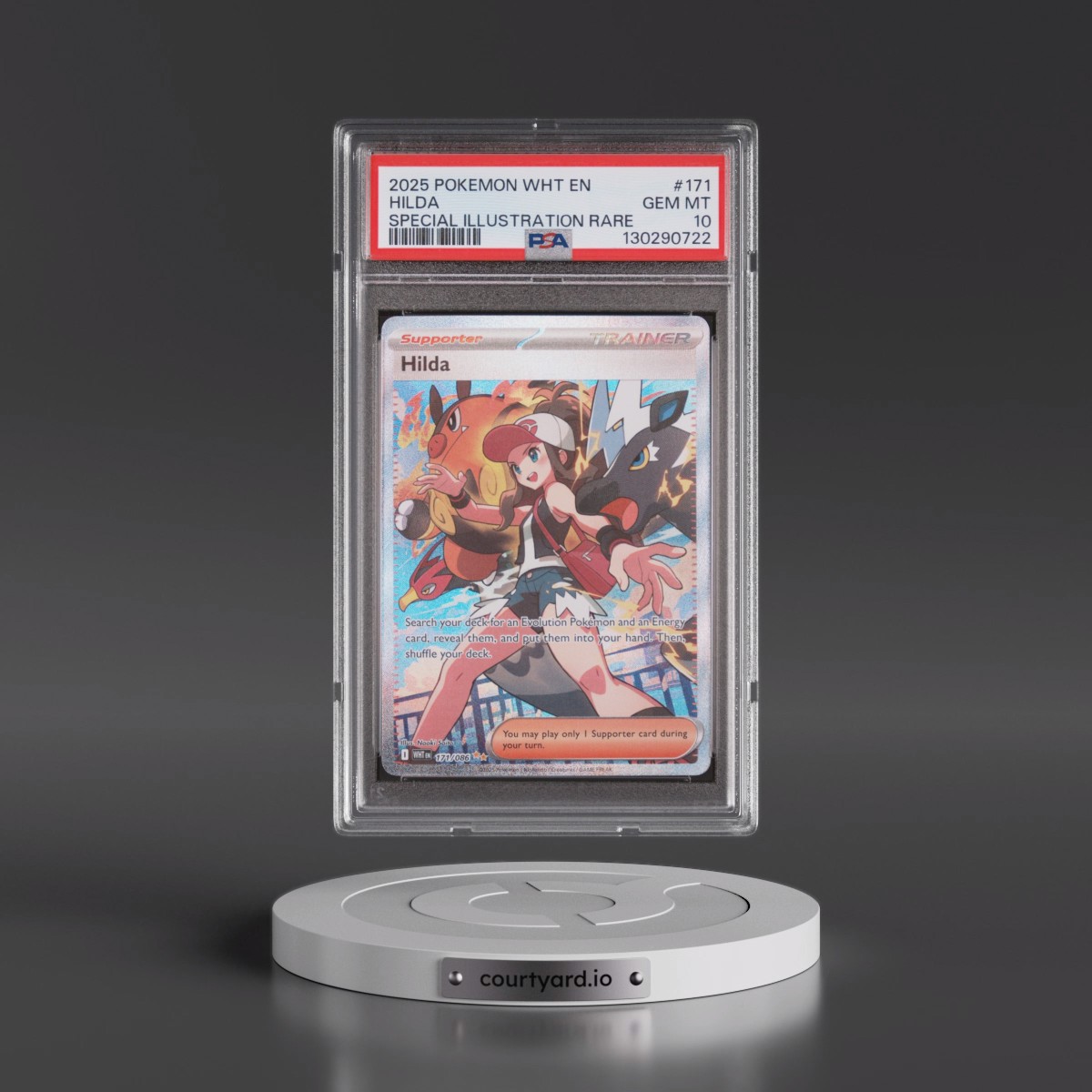 2025 Pokémon Wht EN-White Flare #171 Hilda - Special Illustration Rare (PSA 10 GEM MINT)