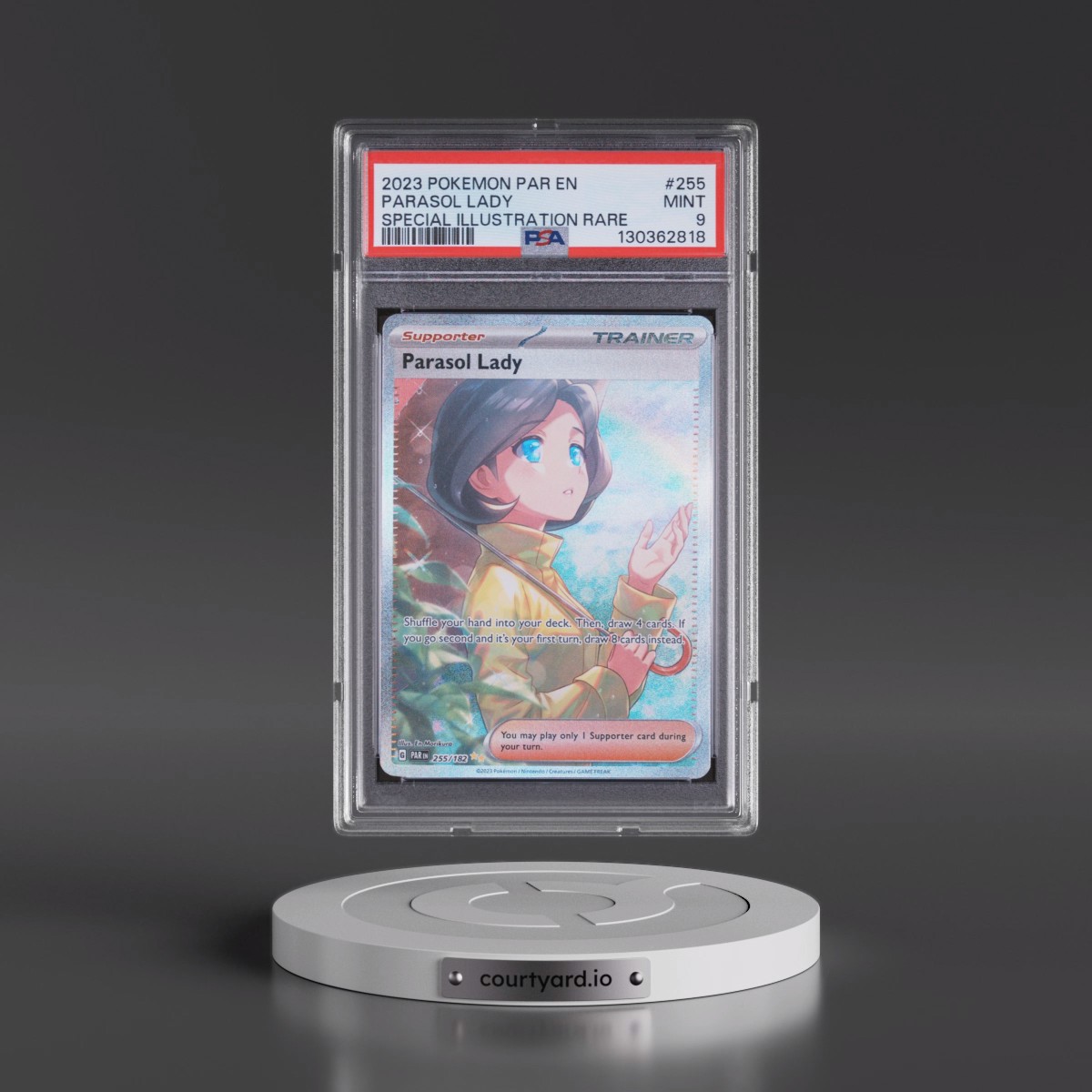 2023 Pokémon Par EN-Paradox Rift #255 Parasol Lady - Special Illustration Rare (PSA 9 MINT)