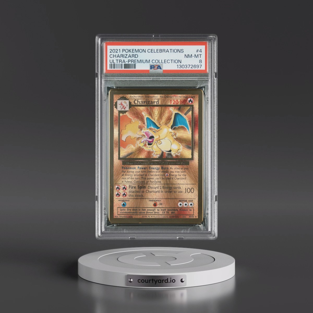 2021 Pokémon Celebrations Ultra-Premium Collection #4 Charizard (PSA 8 NM-MT)