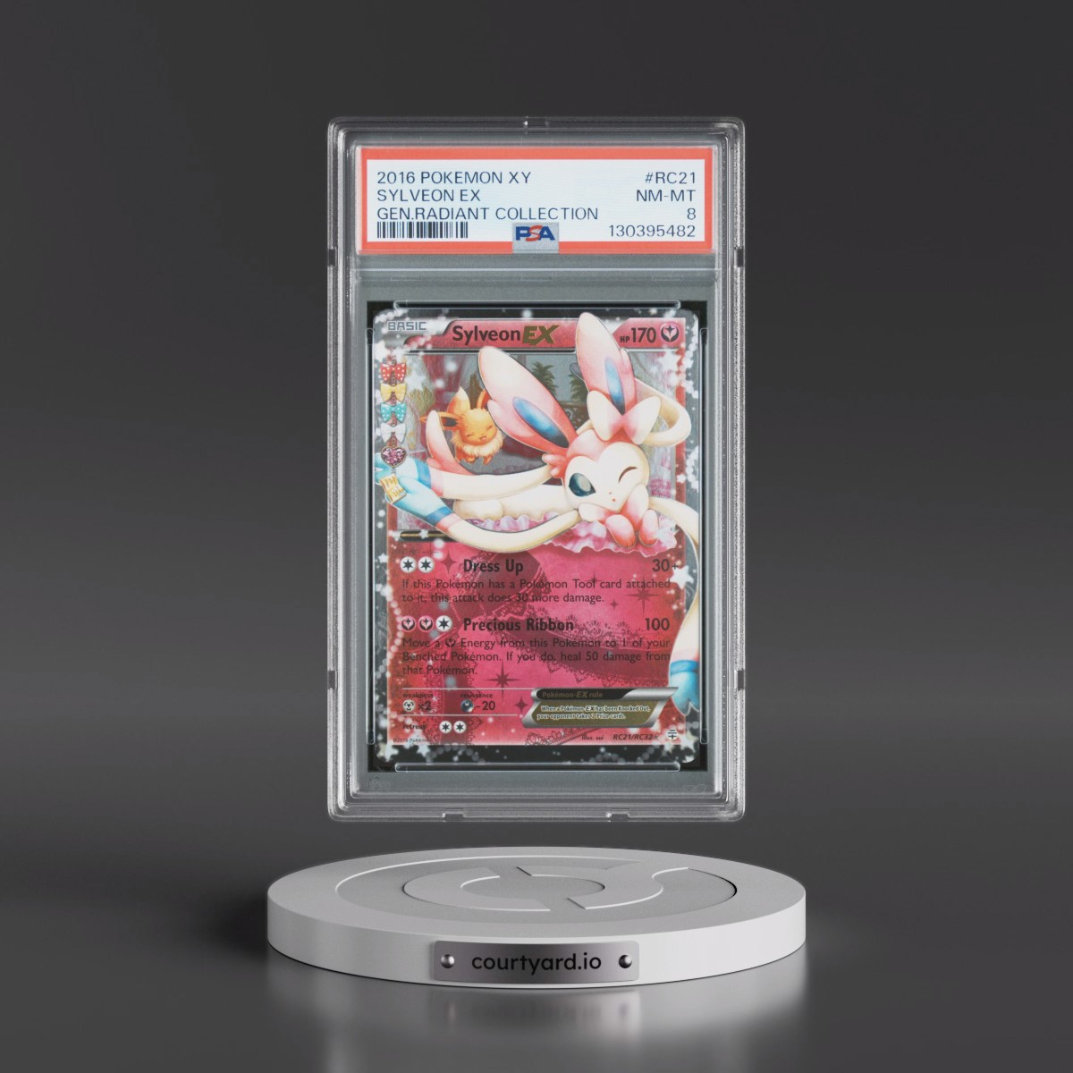 2016 Pokémon XY Generations Radiant Collection #RC21 Sylveon EX - Holo (PSA 8 NM-MT)