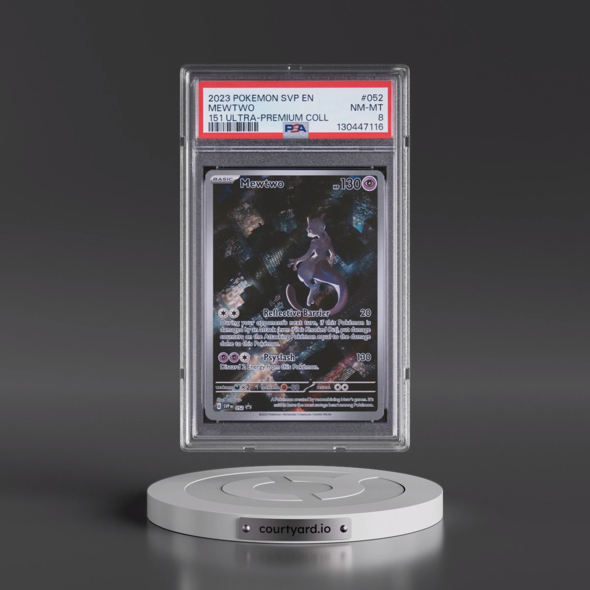 2023 Pokémon Svp EN-SV Black Star Promo #052 Mewtwo - 151 Ultra-Premium Collection (PSA 8 NM-MT)