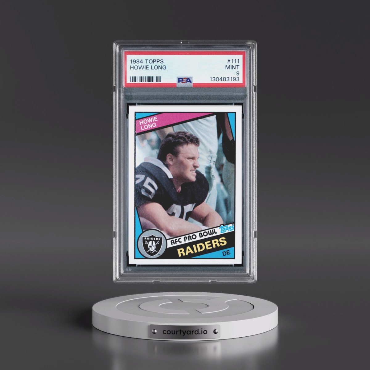 1984 Topps #111 Howie Long (PSA 9 MINT)