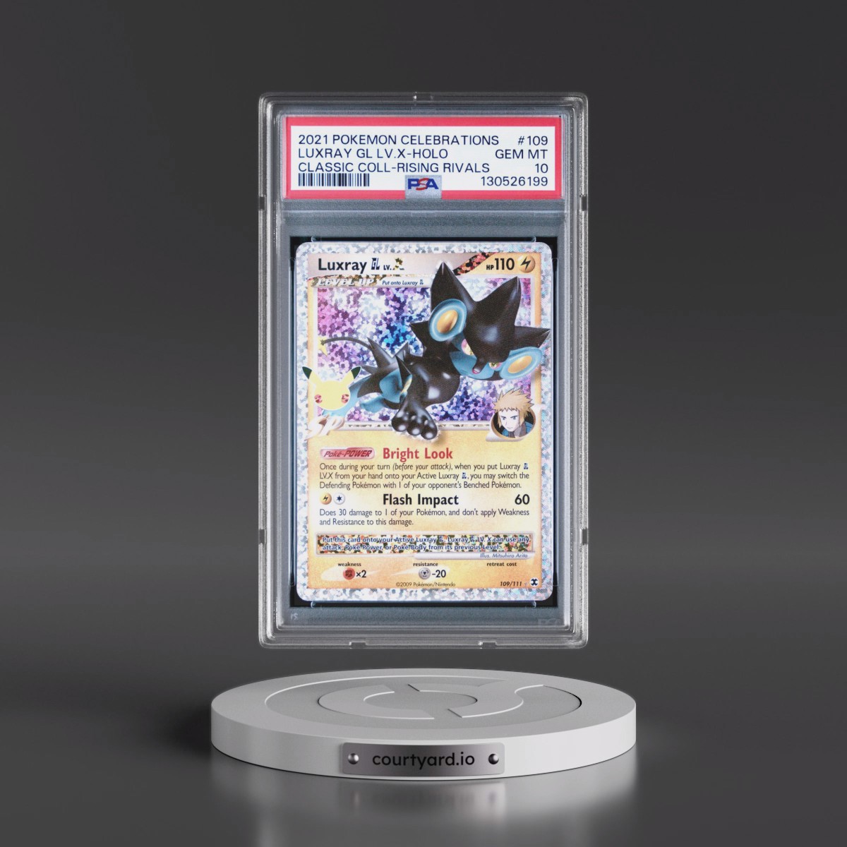 2021 Pokémon Celebrations Classic Collection #109 Luxray GL LV.X - Holo (PSA 10 GEM MINT)