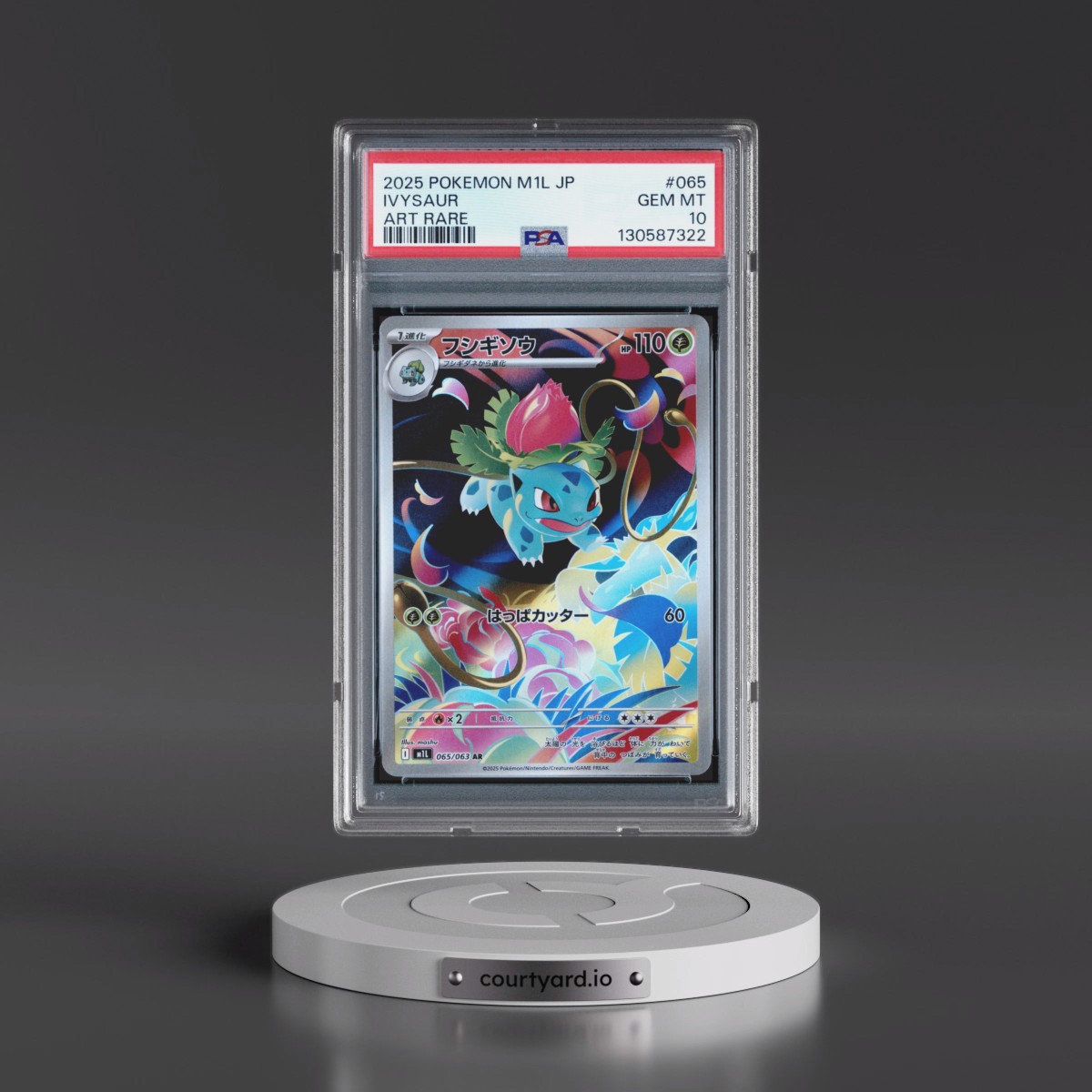 2025 Pokémon M1l-Mega Brave #065 Ivysaur - Art Rare (PSA 10 GEM MINT)