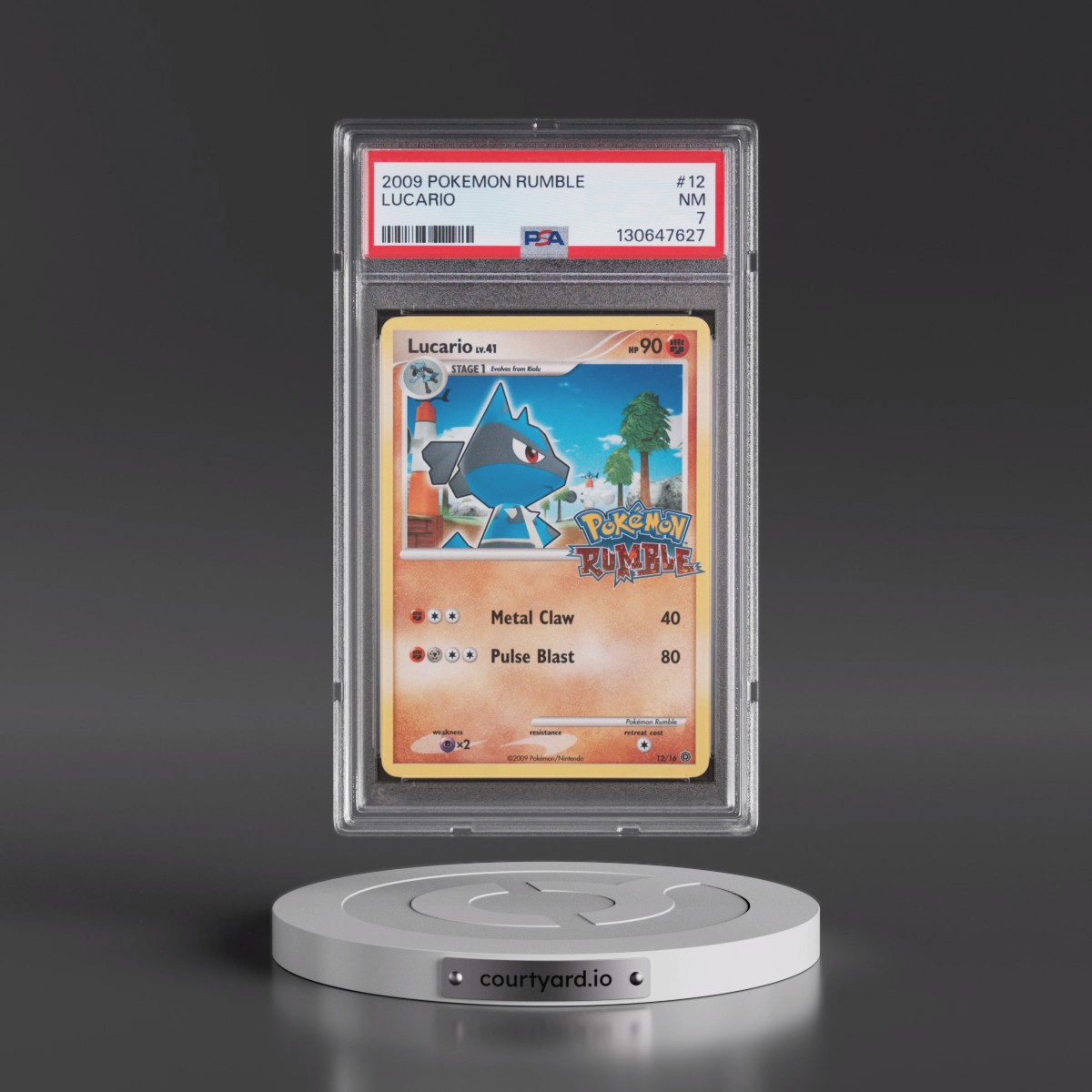 2009 Pokémon Rumble #12 Lucario (PSA 7 NM)