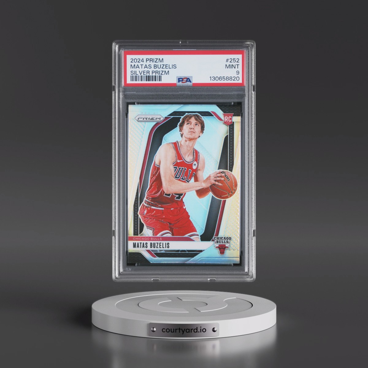 2024 Panini Prizm #252 Matas Buzelis - Silver Prizm (PSA 9 MINT)