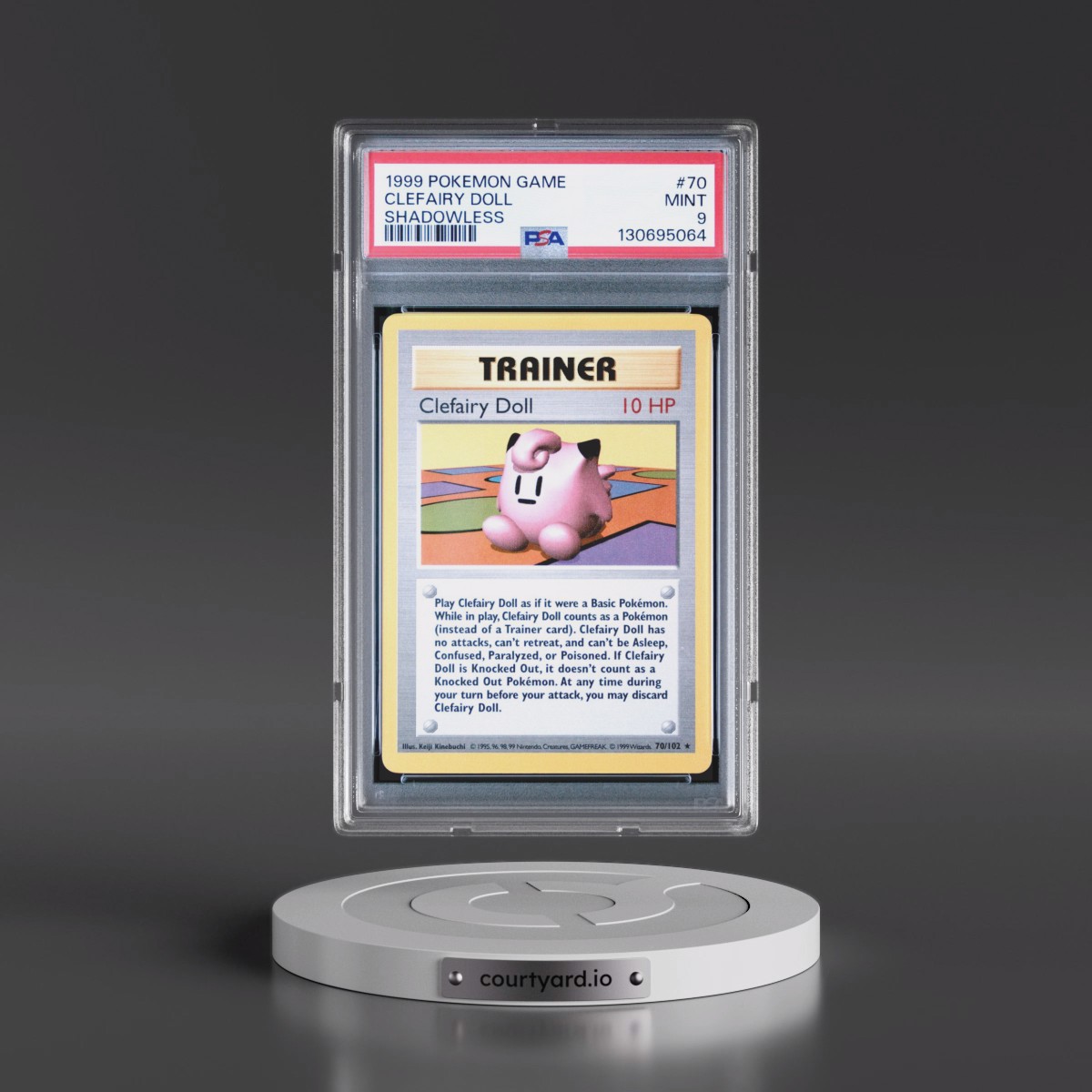 1999 Pokémon Game #70 Clefairy Doll - Shadowless (PSA 9 MINT)