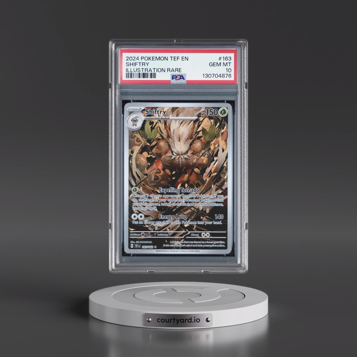 2024 Pokémon Tef EN-Temporal Forces #163 Shiftry - Illustration Rare (PSA 10 GEM MINT)