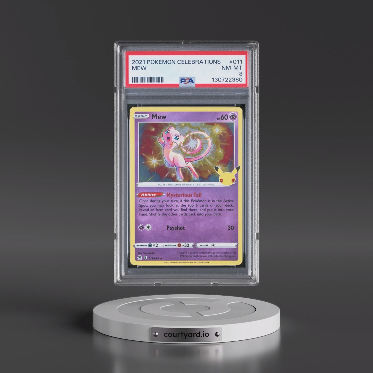2021 Pokémon Celebrations #011 Mew (PSA 8 NM-MT)