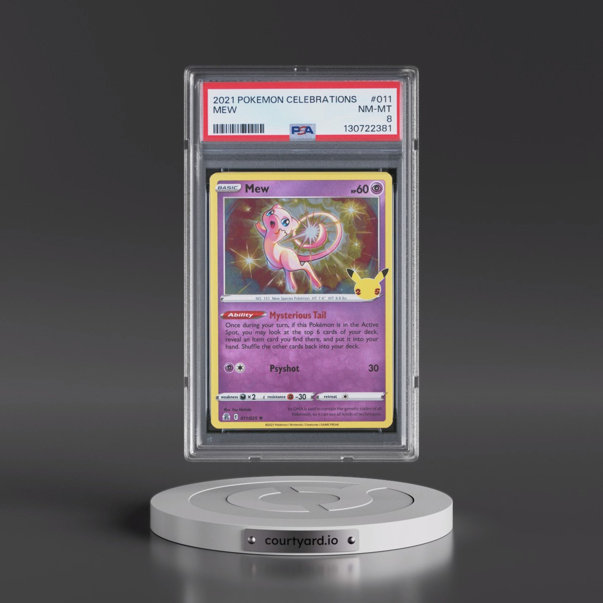 2021 Pokémon Celebrations #011 Mew (PSA 8 NM-MT)