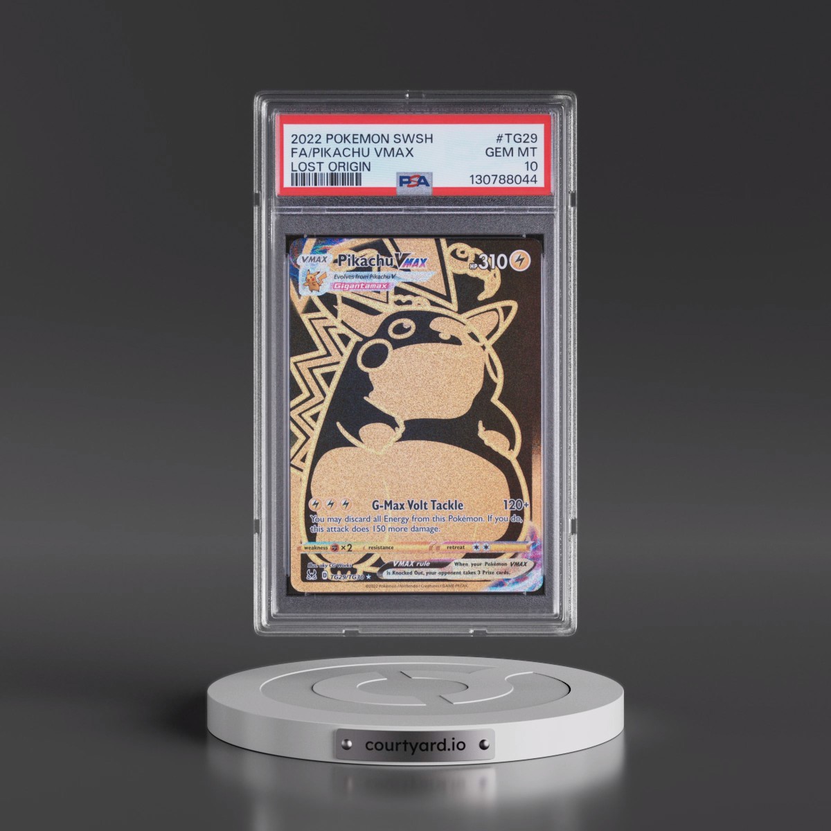 2022 Pokémon Sword & Shield Lost Origin #TG29 Pikachu Vmax - Full Art (PSA 10 GEM MINT)
