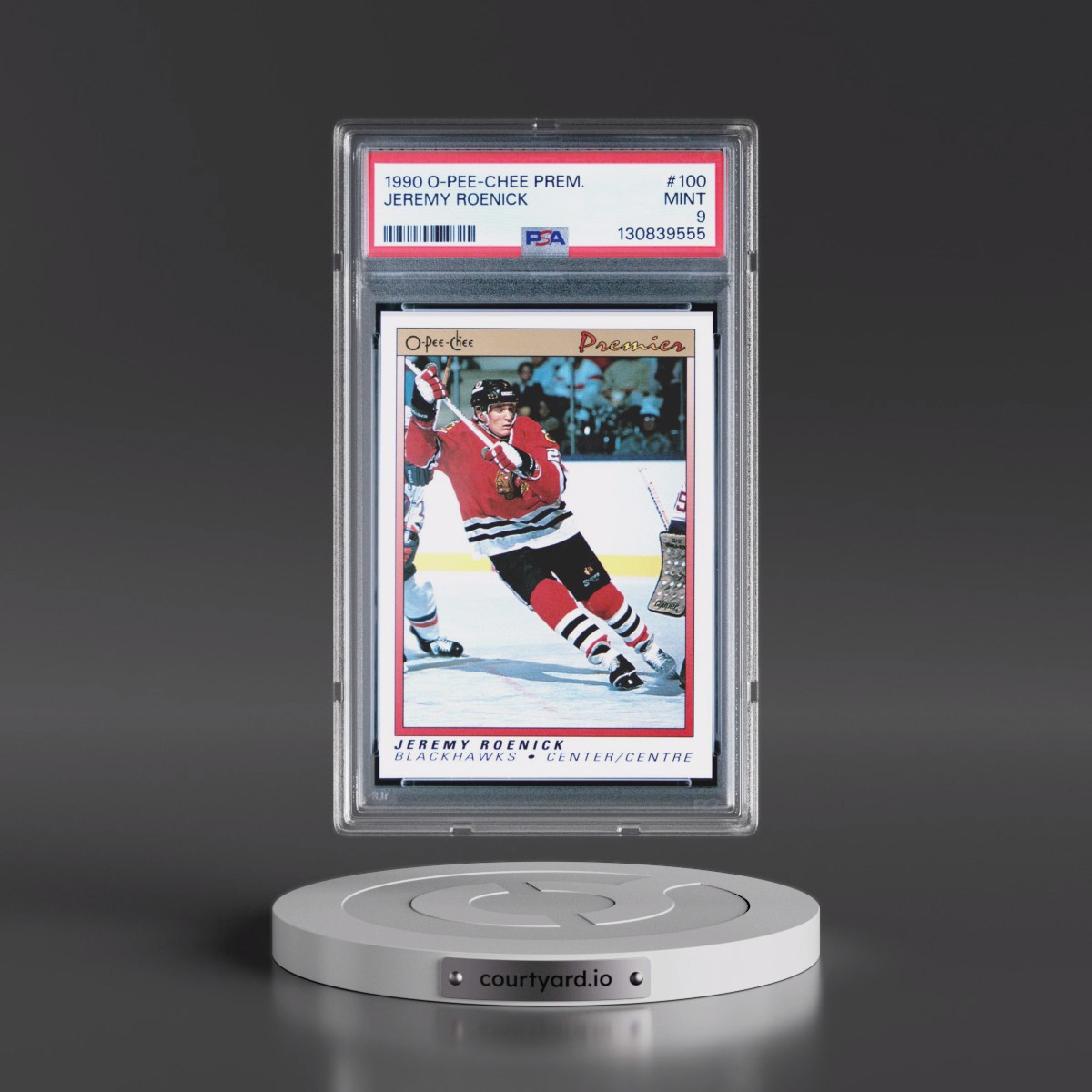 1990 O-Pee-Chee Premier #100 Jeremy Roenick (PSA 9 MINT)