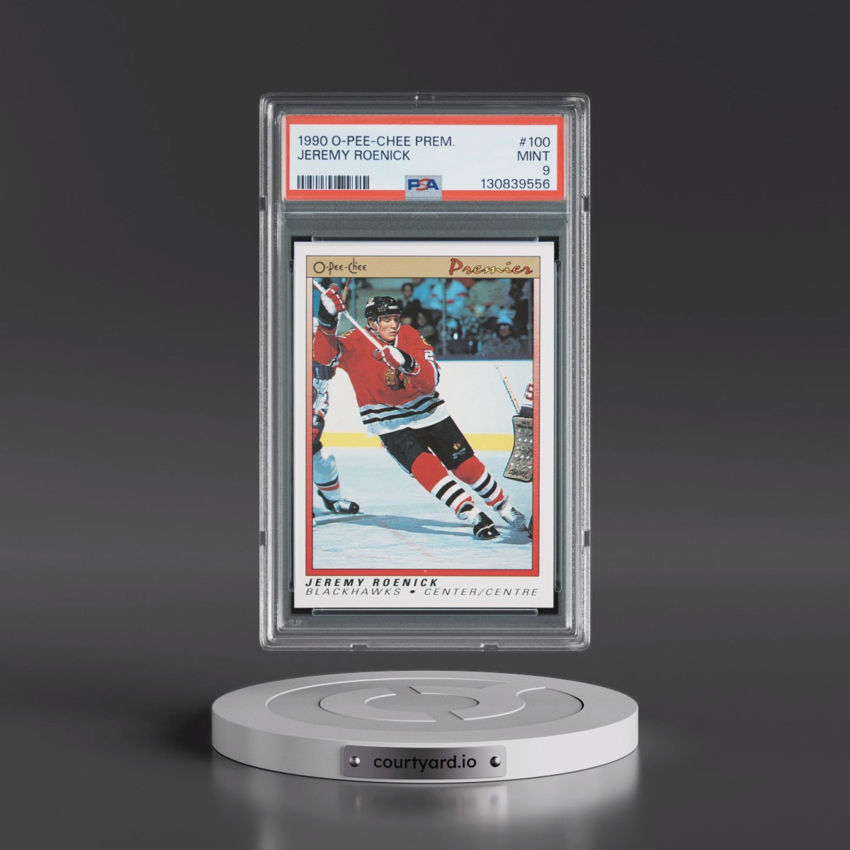 1990 O-Pee-Chee Premier #100 Jeremy Roenick (PSA 9 MINT)