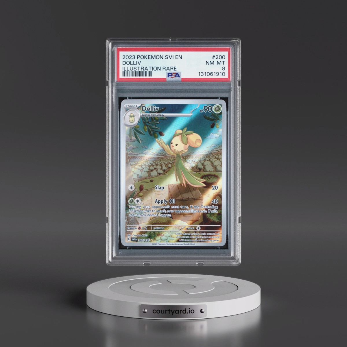 2023 Pokémon Svi EN-Scarlet & Violet #200 Dolliv - Illustration Rare (PSA 8 NM-MT)