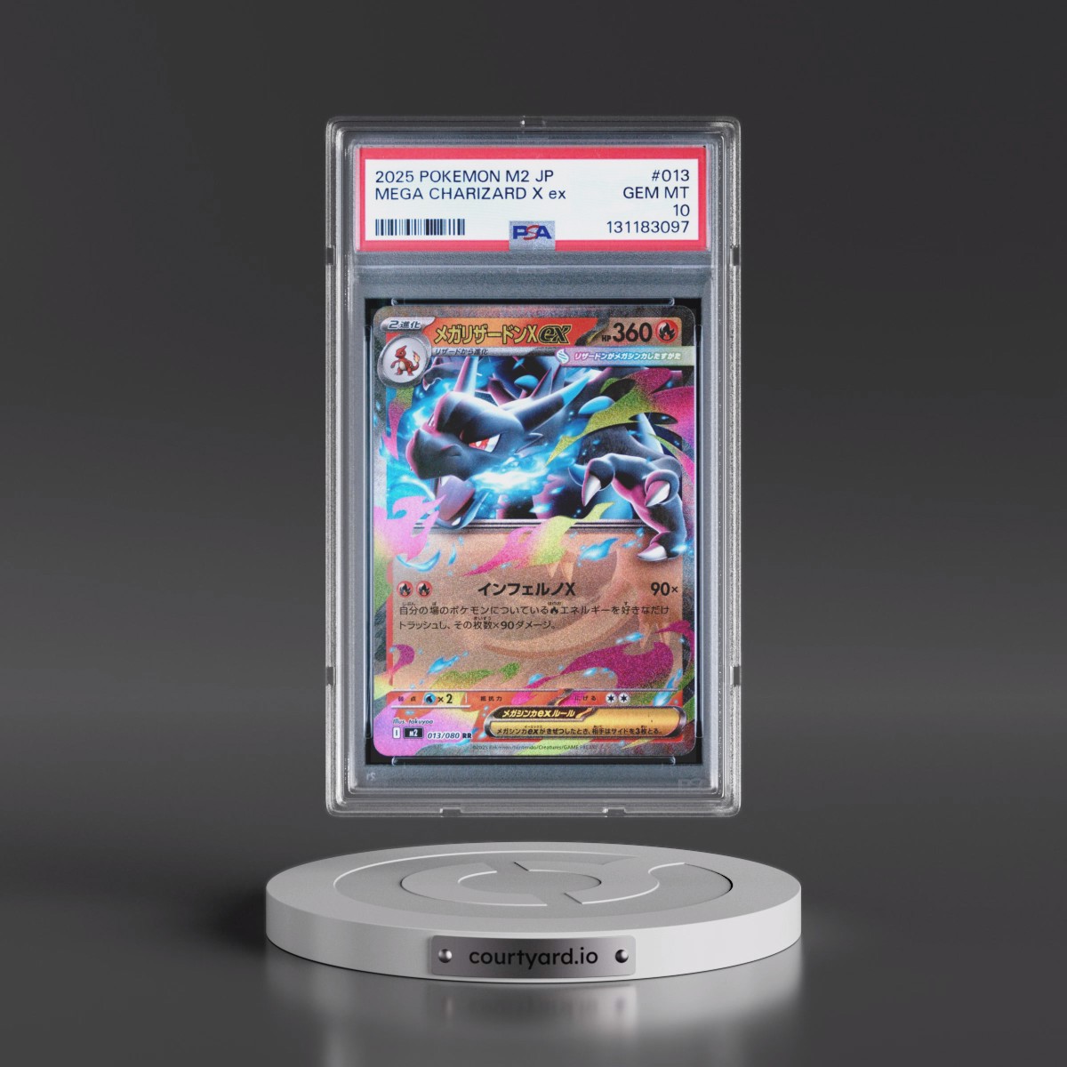 2025 Pokémon M2-Inferno X #013 Mega Charizard X EX - Holo (PSA 10 GEM MINT)