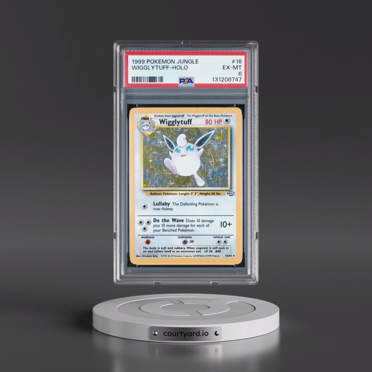 1999 Pokémon Jungle #16 Wigglytuff - Holo (PSA 6 EX-MT)