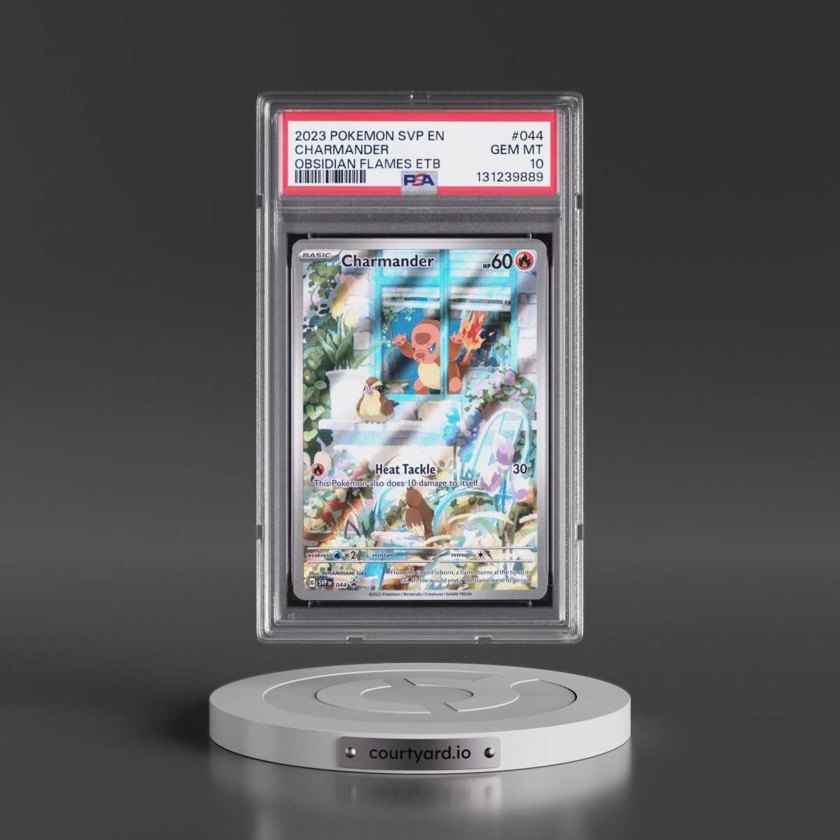 2023 Pokémon Svp EN-SV Black Star Promo #044 Charmander - Obsidian Flames Elite Trainer Box (PSA 10 GEM MINT)