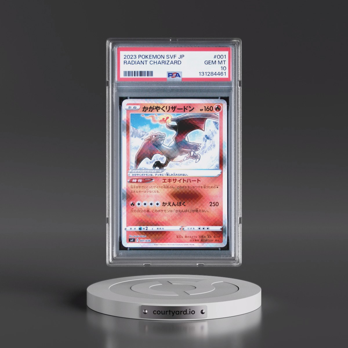 2023 Pokémon Svf-Ruler of the Black Flame Deck Build Box #001 Radiant Charizard - Holo (PSA 10 GEM MINT)