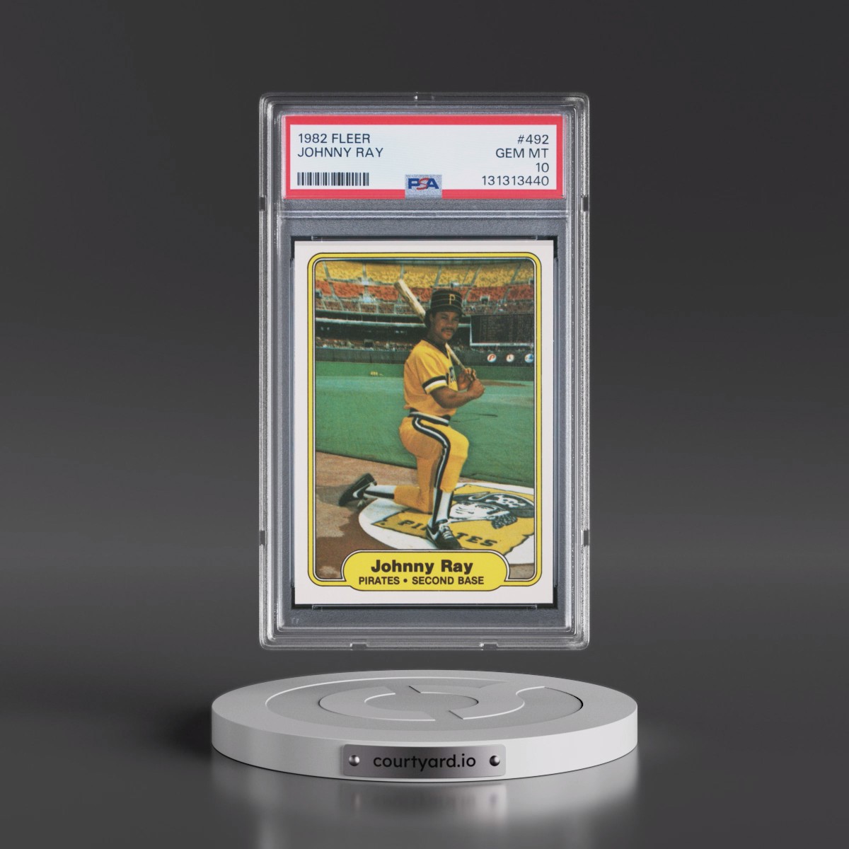 1982 Fleer #492 Johnny Ray (PSA 10 GEM MINT)