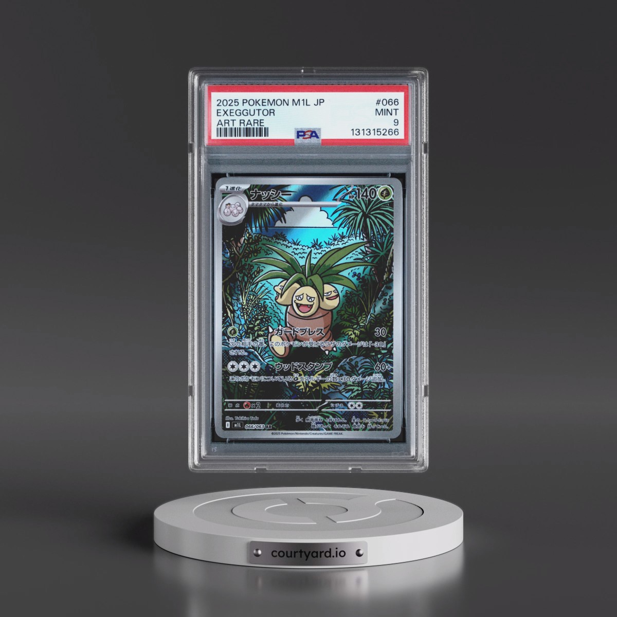 2025 Pokémon M1l-Mega Brave #066 Exeggutor - Art Rare (PSA 9 MINT)