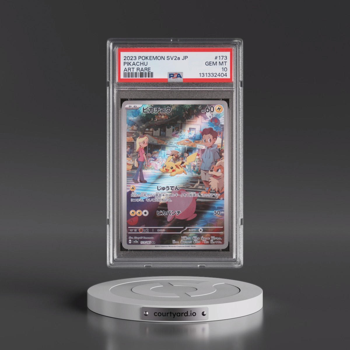 2023 Pokémon Sv2a-Pokemon 151 #173 Pikachu - Art Rare (PSA 10 GEM MINT)