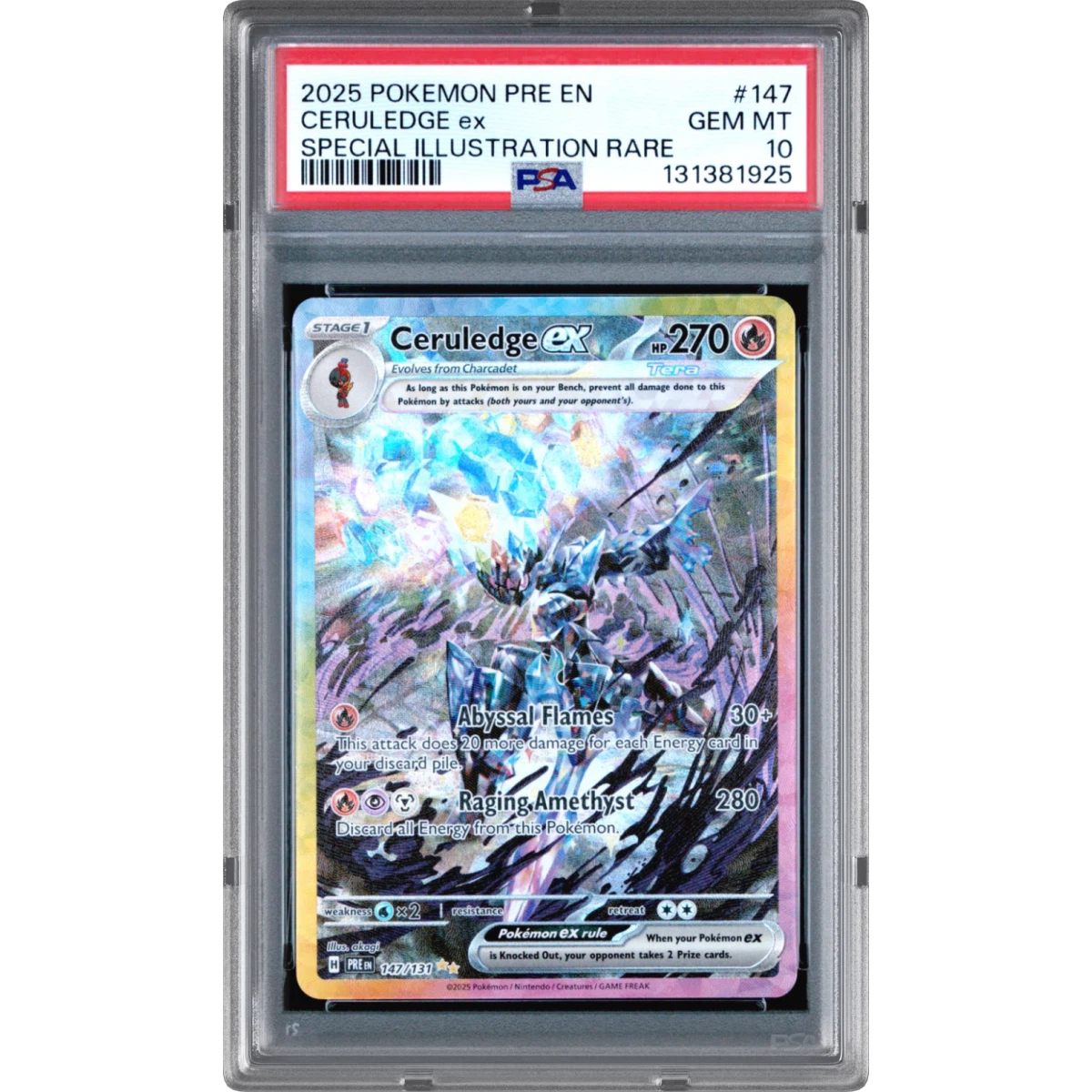 Ceruledge EX card artwork