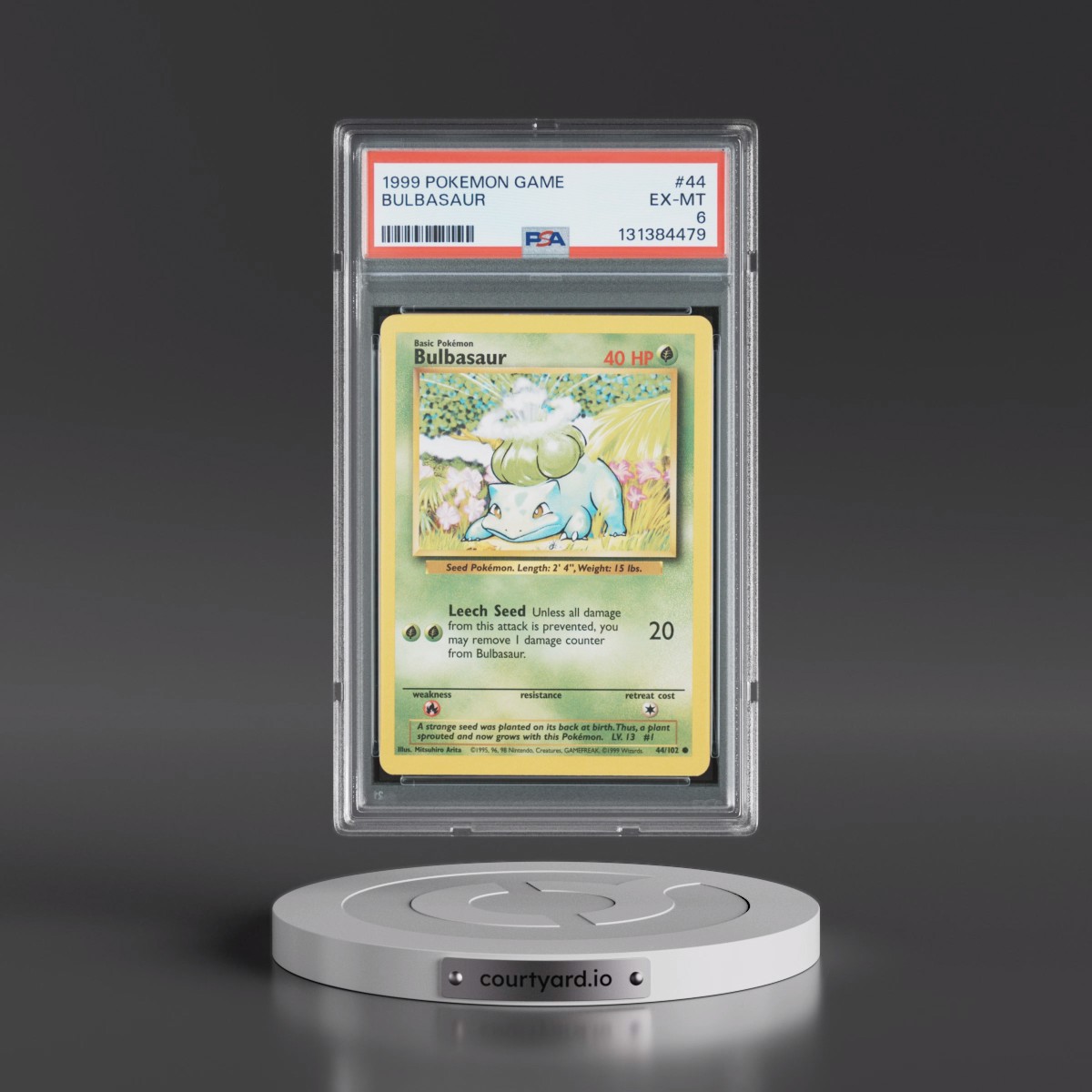 1999 Pokémon Game #44 Bulbasaur (PSA 6 EX-MT)