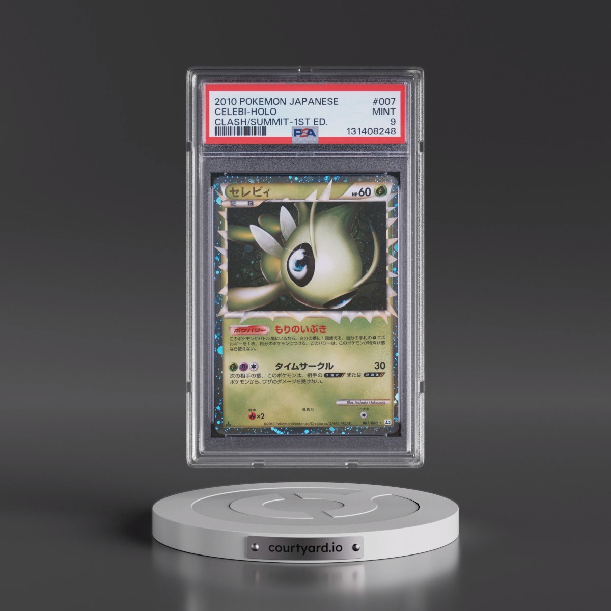 2010 Pokémon Clash at the Summit #007 Celebi - 1st Edition Holo (PSA 9 MINT)