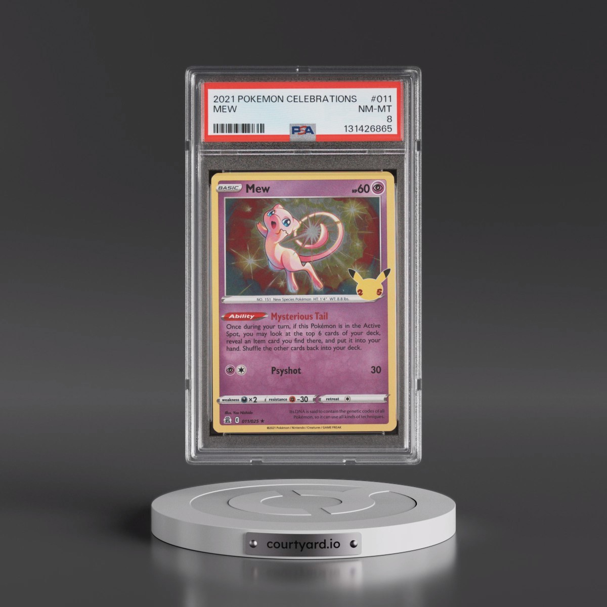 2021 Pokémon Celebrations #011 Mew (PSA 8 NM-MT)