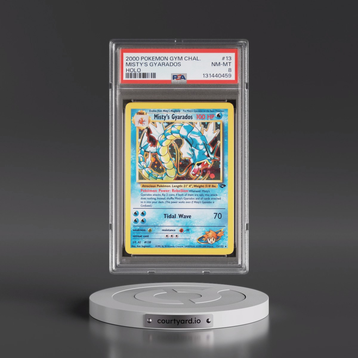 2000 Pokémon Gym Challenge #13 Misty's Gyarados - Holo (PSA 8 NM-MT)