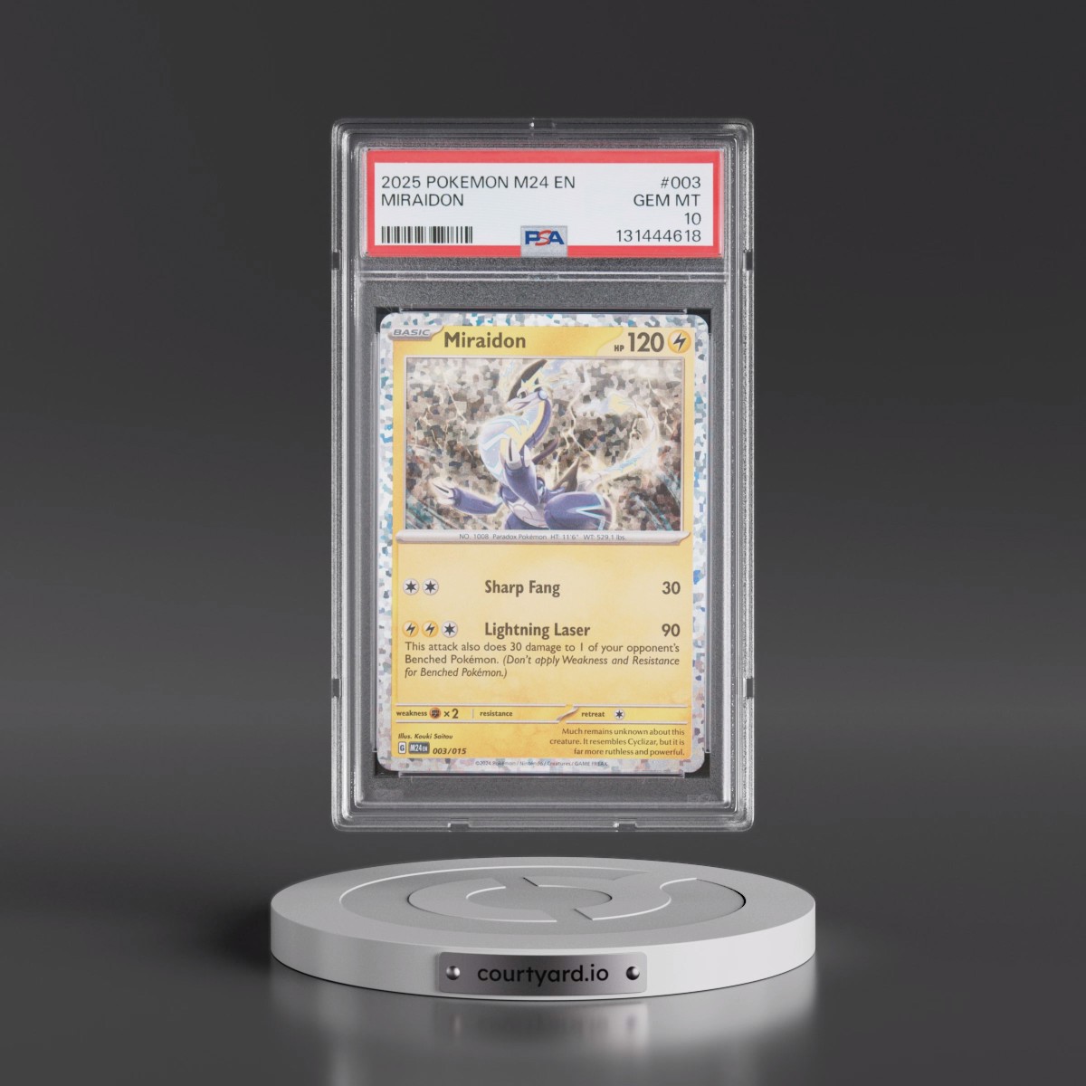 2025 Pokémon M24 EN-Mcdonald's Collection #003 Miraidon (PSA 10 GEM MINT)