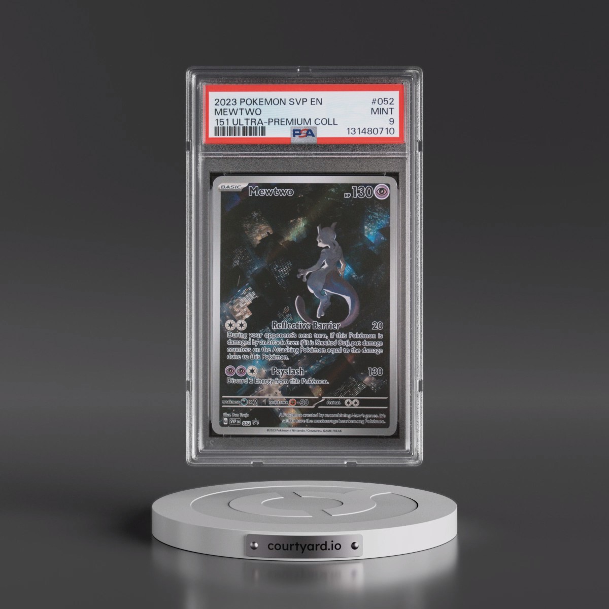 2023 Pokémon Svp EN-SV Black Star Promo #052 Mewtwo - 151 Ultra-Premium Collection (PSA 9 MINT)
