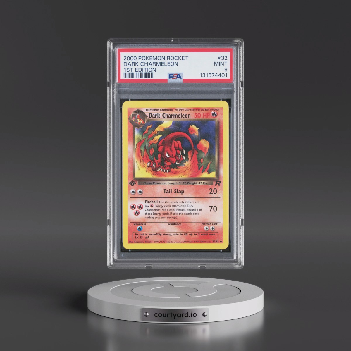 2000 Pokémon Rocket #32 Dark Charmeleon - 1st Edition (PSA 9 MINT)