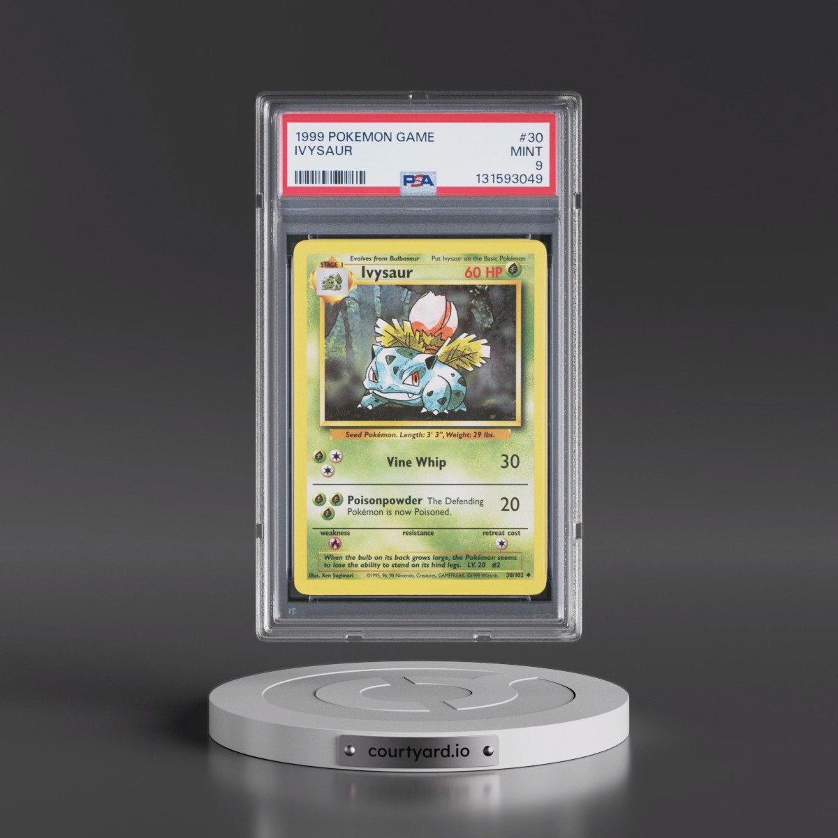 1999 Pokémon Game #30 Ivysaur (PSA 9 MINT)
