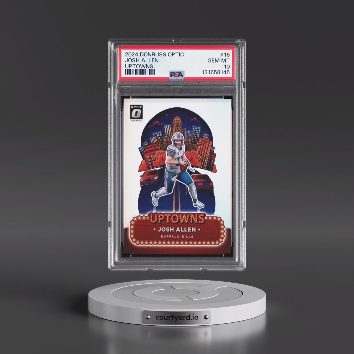 2024 Panini Donruss Optic Uptowns #16 Josh Allen (PSA 10 GEM MINT)