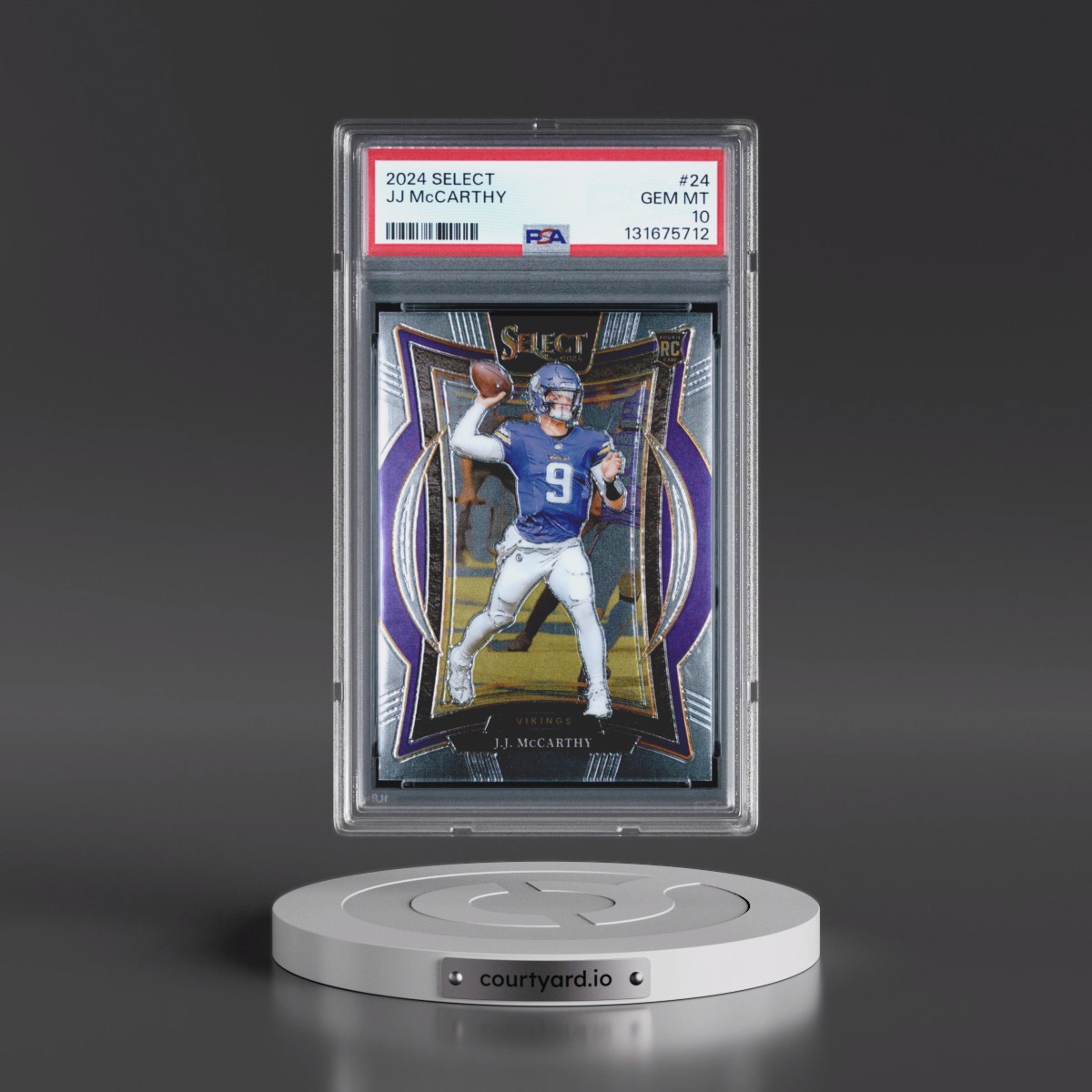 2024 Panini Select #24 JJ McCarthy (PSA 10 GEM MINT)