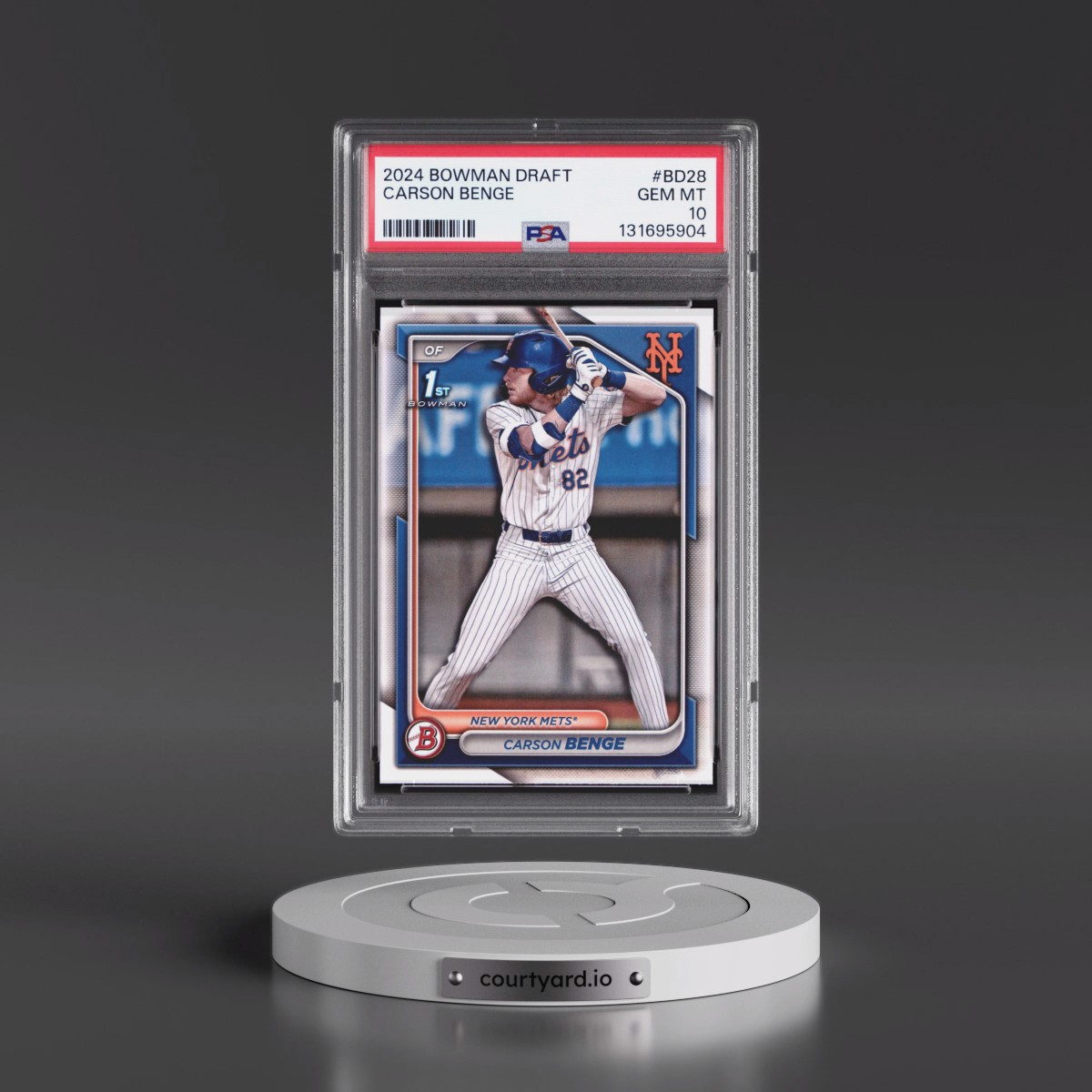 2024 Bowman Draft #BD28 Carson Benge (PSA 10 GEM MINT)