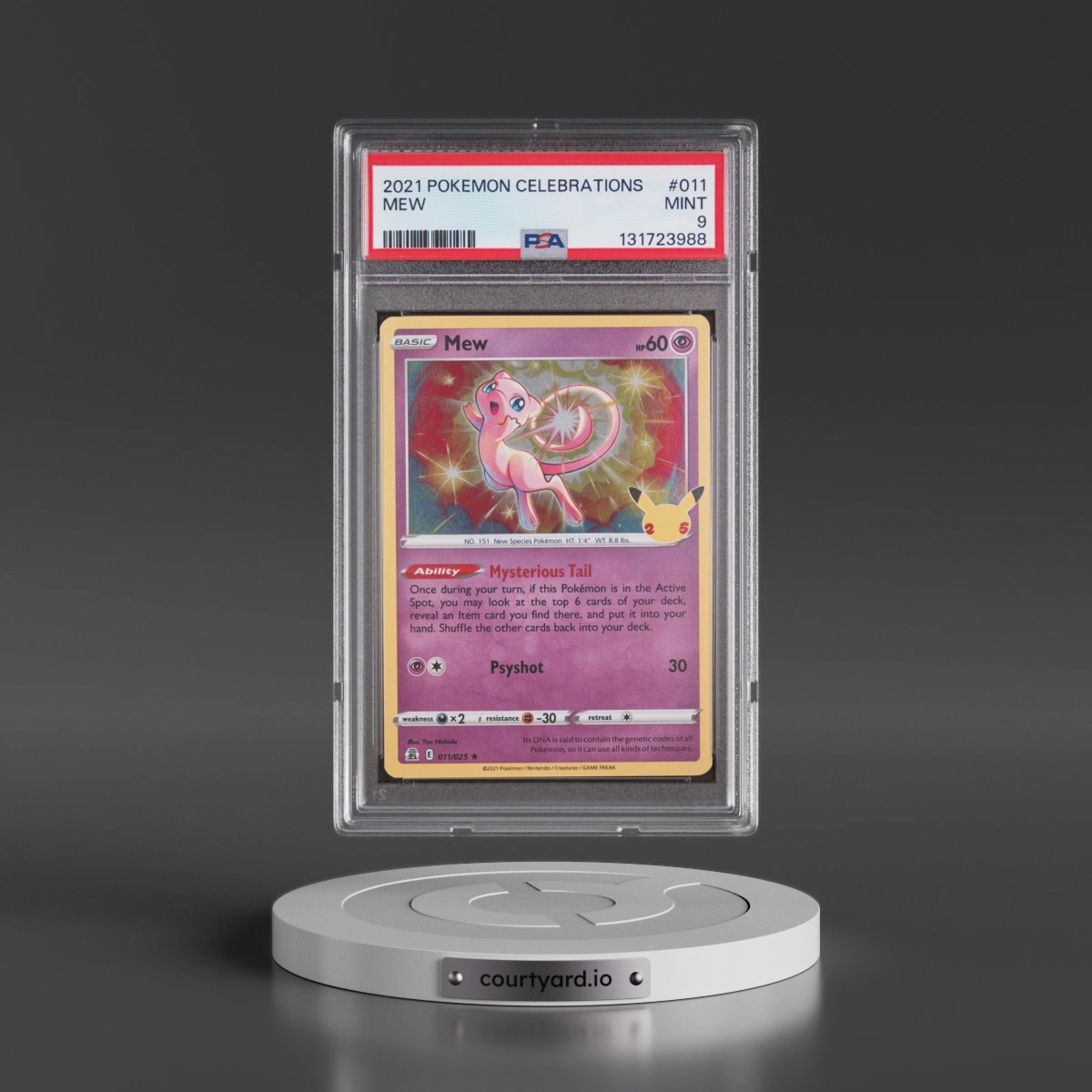 2021 Pokémon Celebrations #011 Mew (PSA 9 MINT)