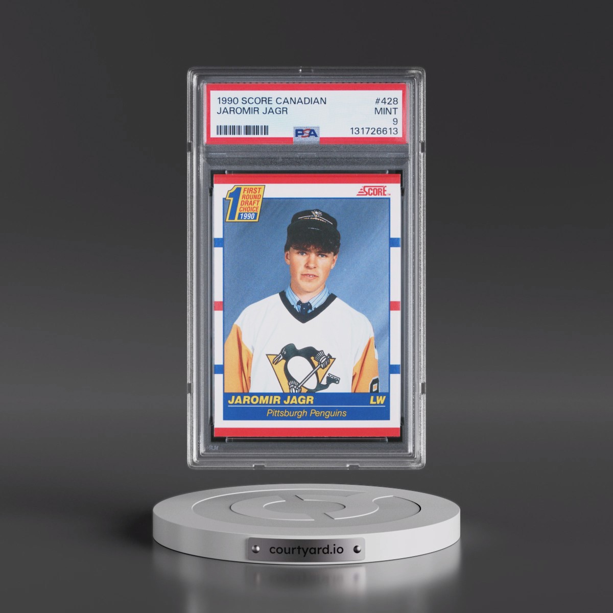 1990 Score Canadian #428 Jaromir Jagr (PSA 9 MINT)