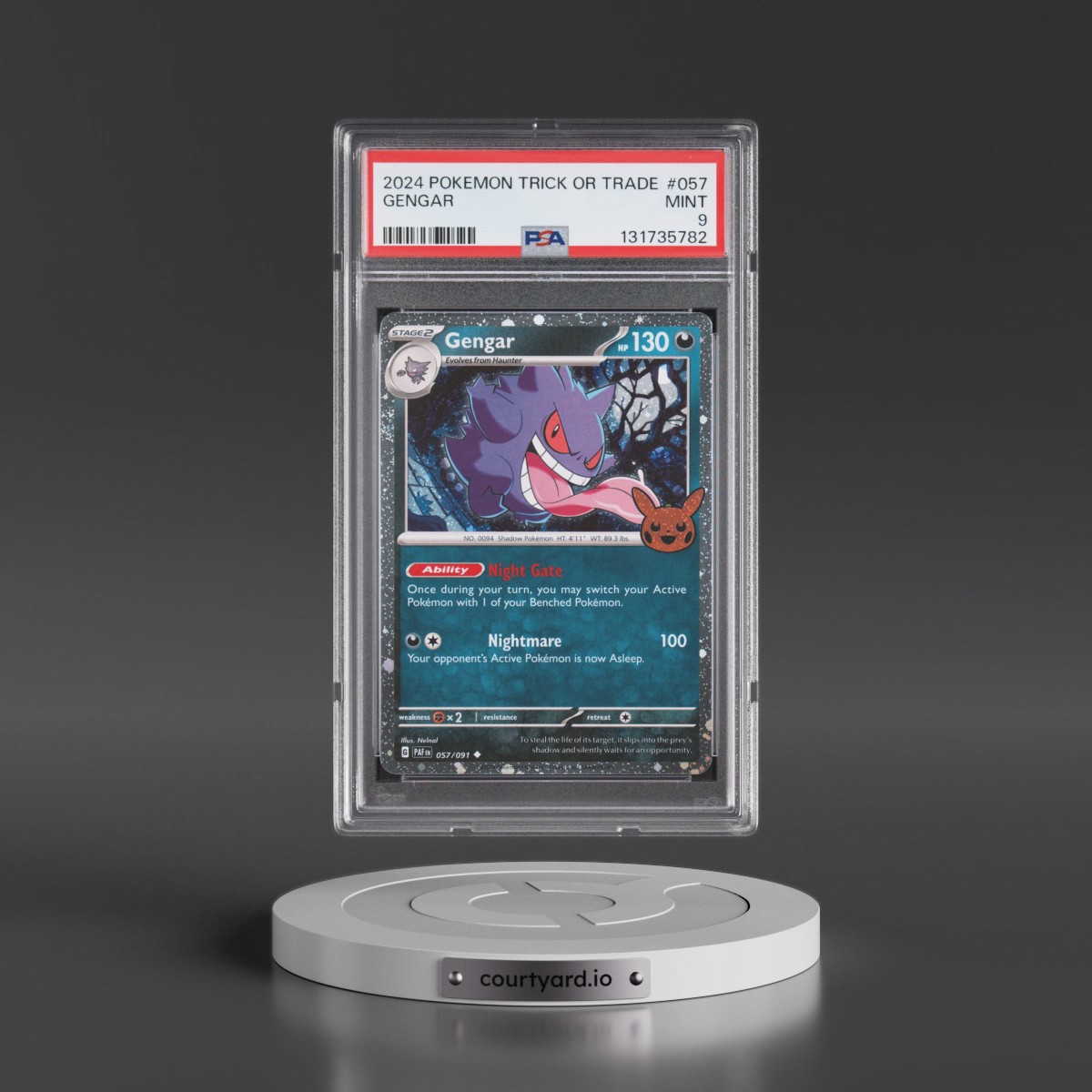 2024 Pokémon Trick or Trade #057 Gengar (PSA 9 MINT)