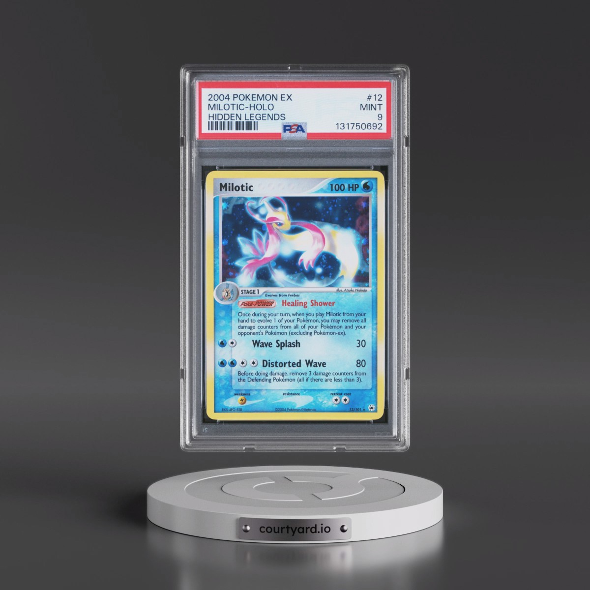 2004 Pokémon EX Hidden Legends #12 Milotic - Holo (PSA 9 MINT)