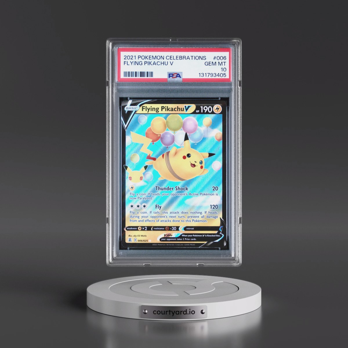 2021 Pokémon Celebrations #006 Flying Pikachu V - Holo (PSA 10 GEM MINT)