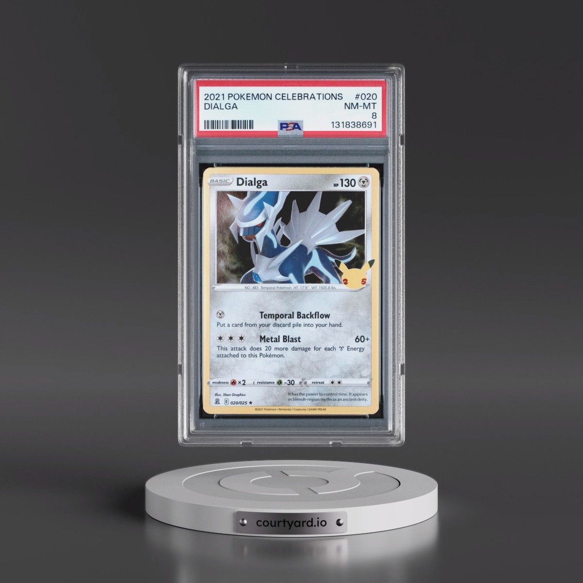 2021 Pokémon Celebrations #020 Dialga (PSA 8 NM-MT)