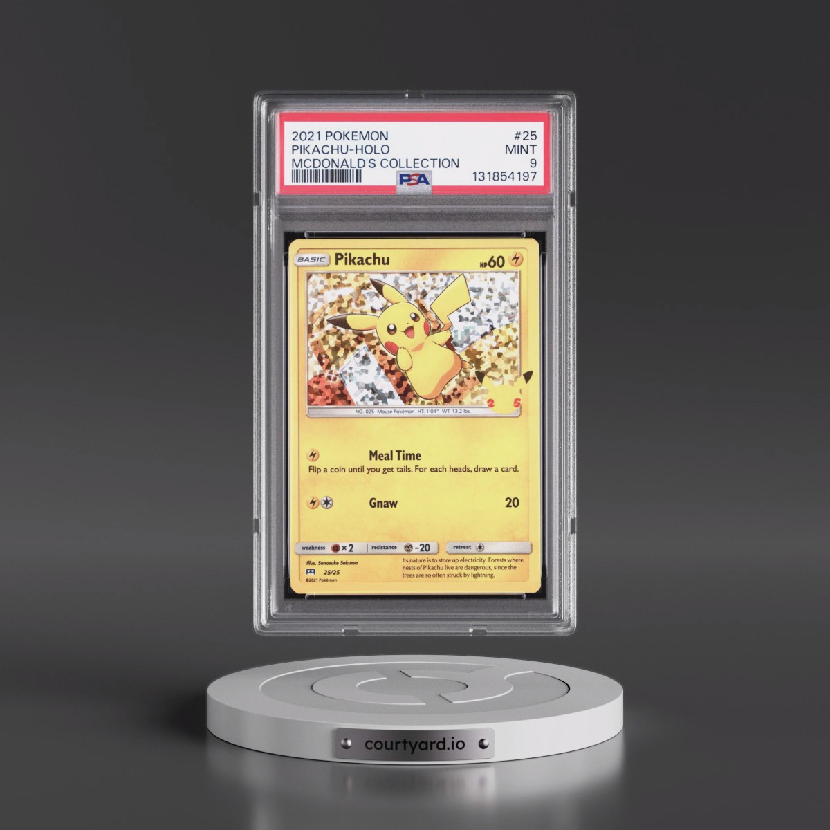 2021 Pokémon Mcdonald's Collection #25 Pikachu - Holo (PSA 9 MINT)