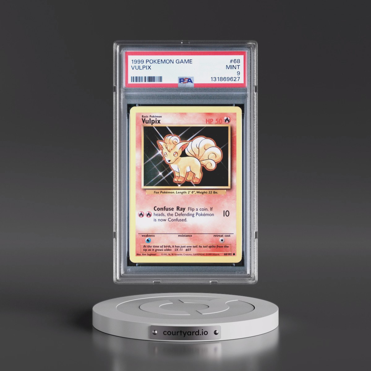 1999 Pokémon Game #68 Vulpix (PSA 9 MINT)