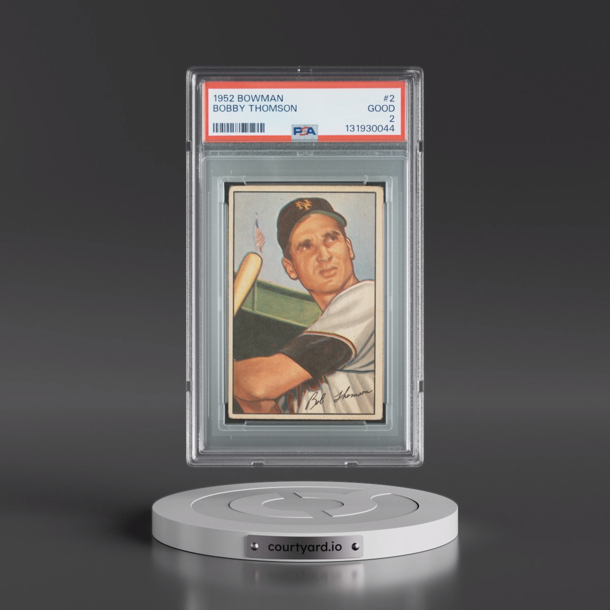 1952 Bowman #2 Bobby Thomson (PSA 2 GOOD)