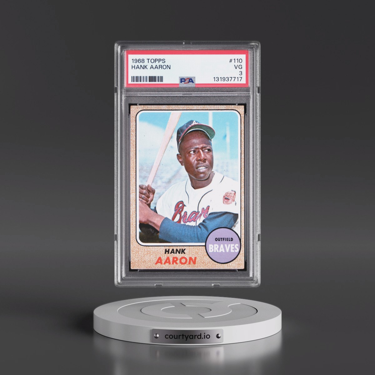1968 Topps Hank Aaron #110 PSA 3