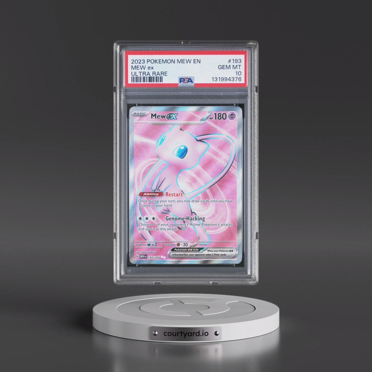 2023 Pokémon Mew EN-151 #193 Mew EX - Holo Ultra Rare (PSA 10 GEM MINT)