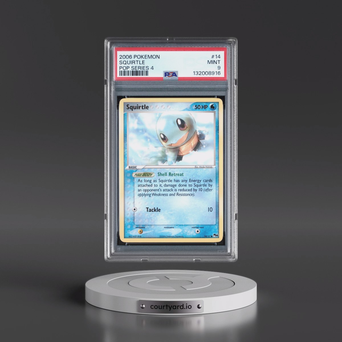 2006 Pokémon Pop Series 4 #14 Squirtle (PSA 9 MINT)